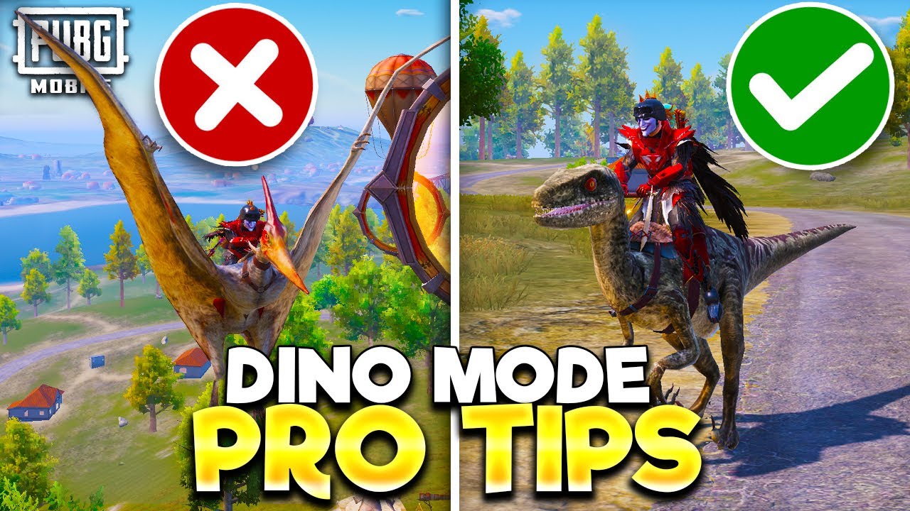 PUBG Mobile 2.6 Tips & Tricks for Dinoground & T-Rex Mode