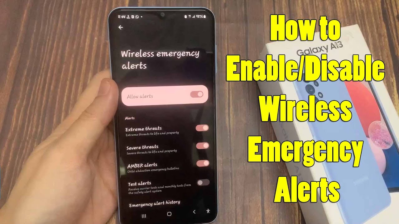 How to Enable/Disable Wireless Emergency Alert on Android Device