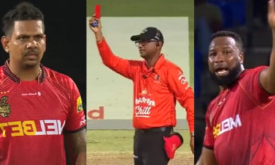 TKR's Sunil Narine First Ever Red Card in CPL 2023