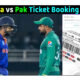 How to book tickets for India vs Pakistan