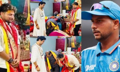 Indian Spinner Kuldeep Yadav Visits Bageshwar Dham Head of ODI Cricket World Cup 2023
