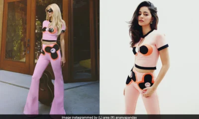 Ananya Pandey Or Paris Hilton: Who looks Better in Floral Printed RS 69,000 Area Co-Ord Set