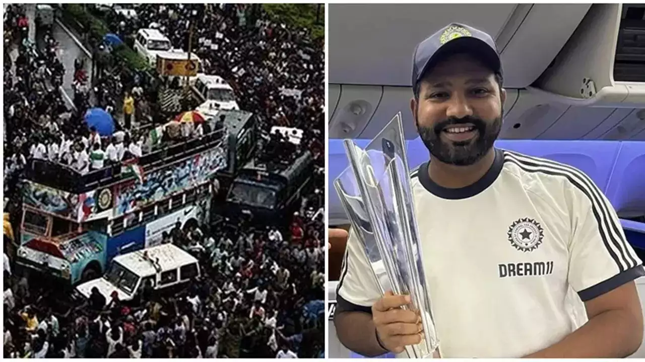 How Indian Team Celebrated T20 World Cup Win in Flight